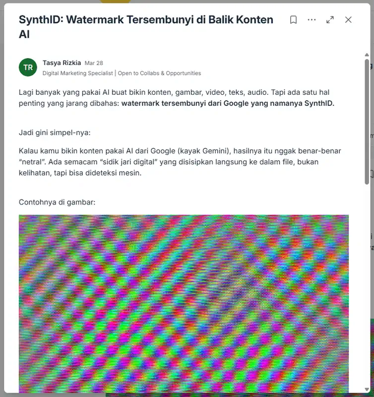 Dashboard komunitas AI RevoU dengan insight terbaru
